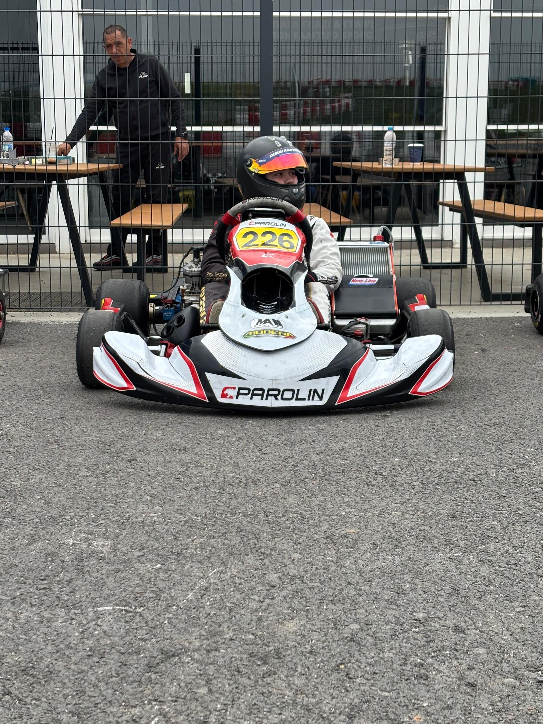 Hristo Vassilev Jr. in kart
