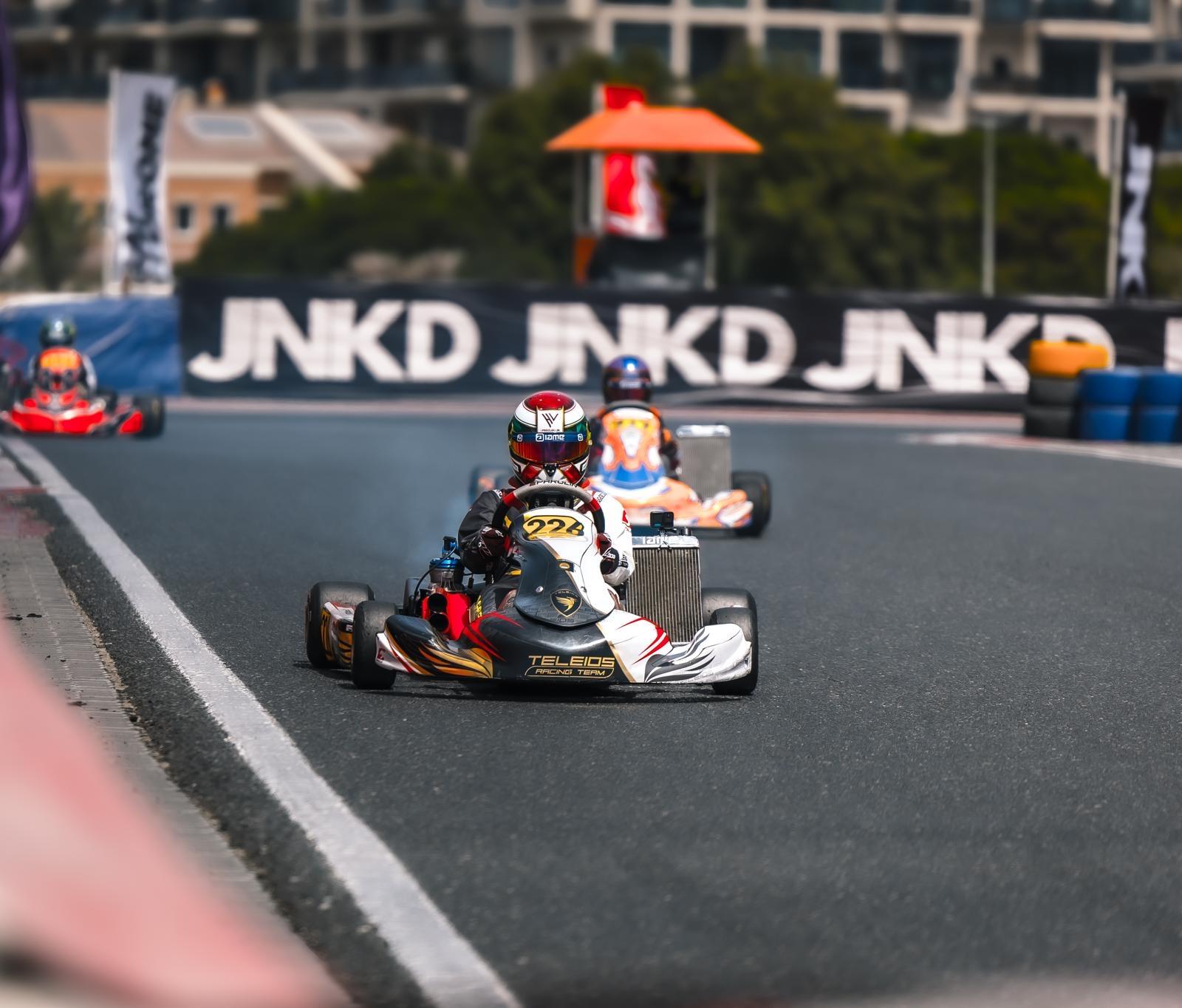 Hristo Vassilev Jr. racing on track